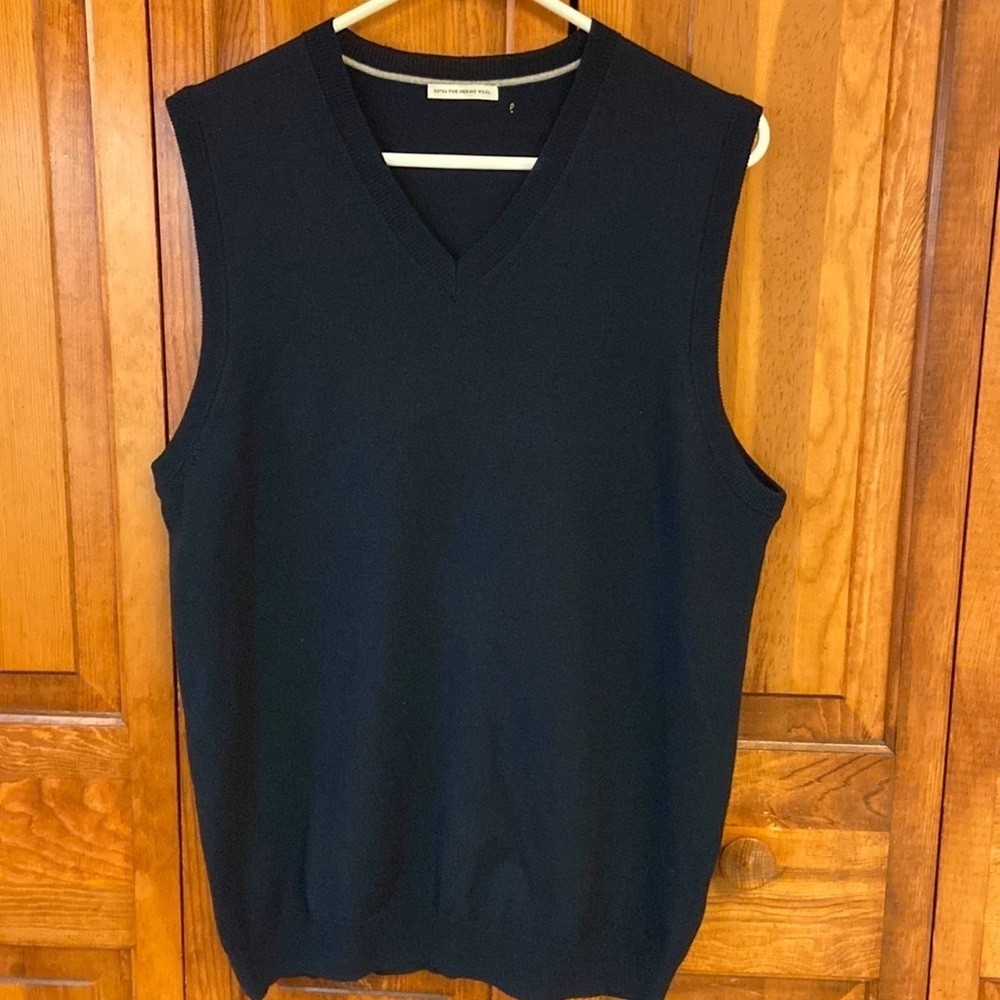 Pronto Uomo Sweater Best Extra Fine Merino Wool Navy